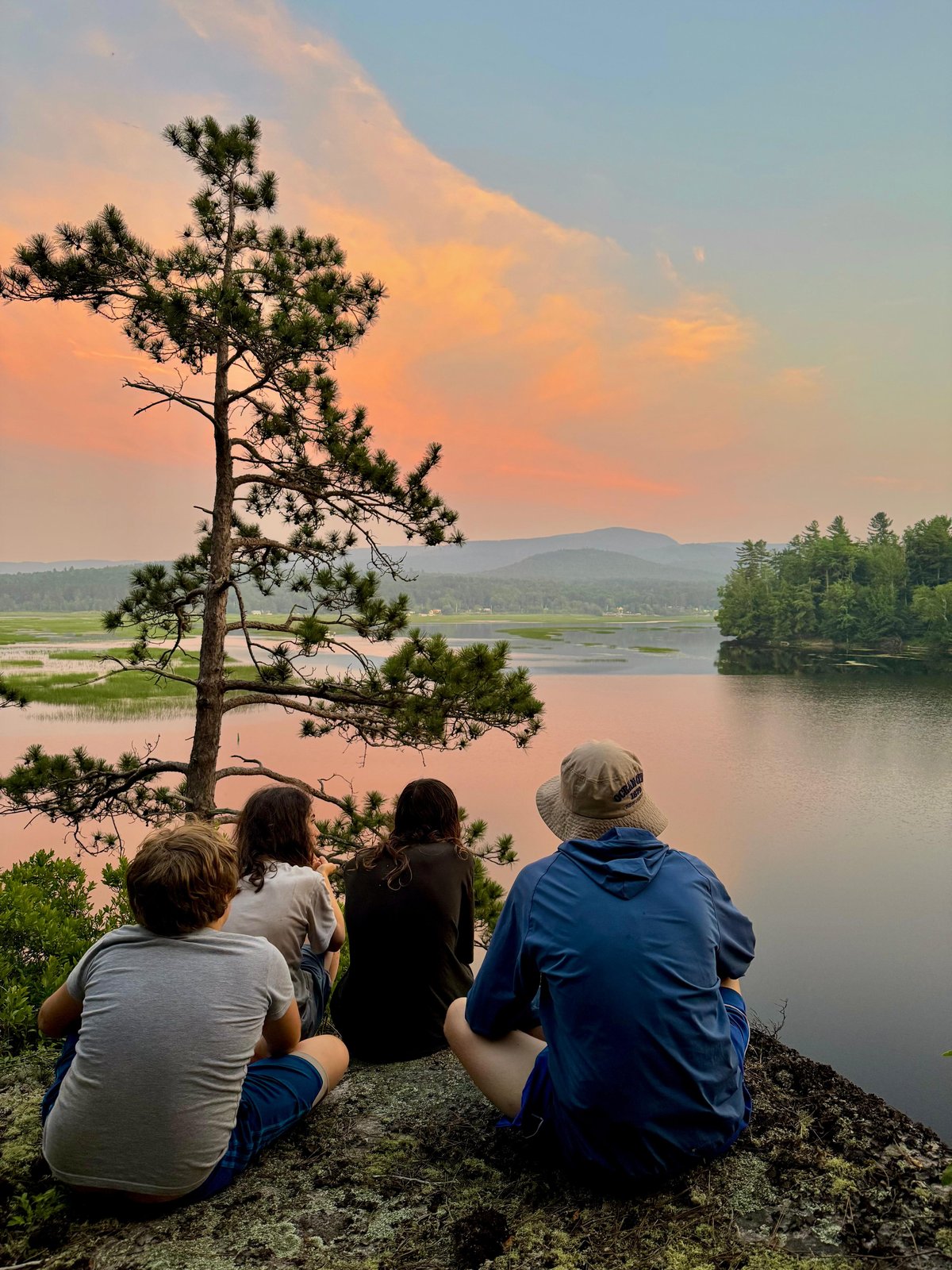 Adventure Trip for Challenge Campers admire a sunset